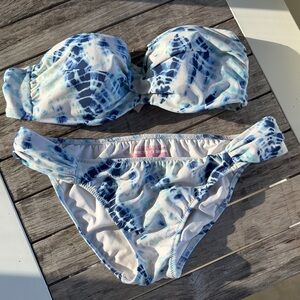 Victoria's Secret Blue and White Bikini